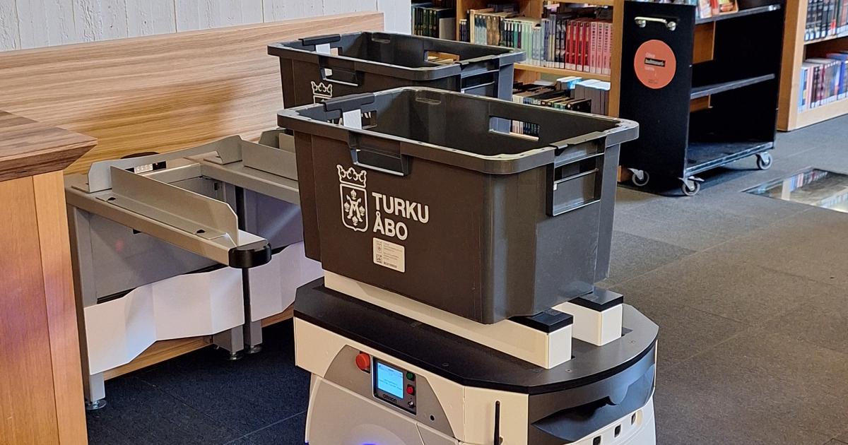 Turun pääkirjasto ottaa käyttöön robotit kirjojen kuljetukseen