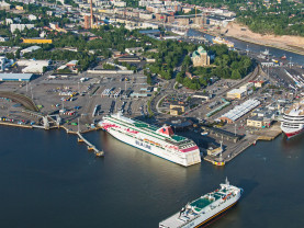 Ilmakuva Turun satama-alueesta