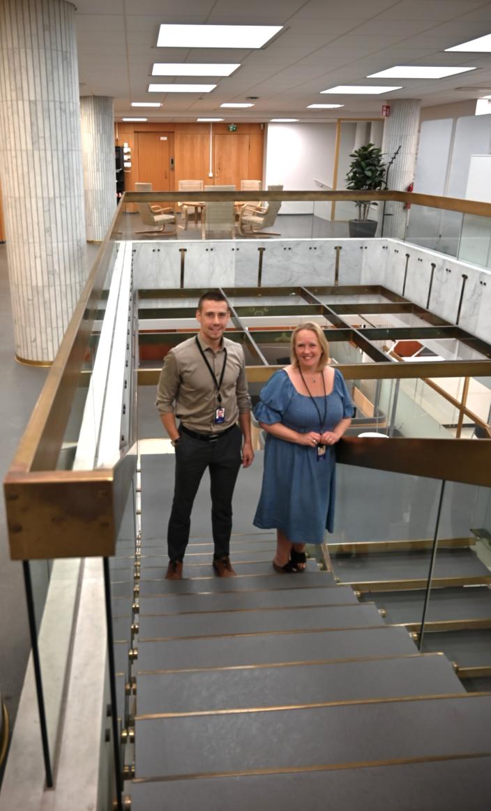 Kuvassa Taina Tallbacka-Kitola sekä Jeremias Latto (Picture: Manu Jalonen)