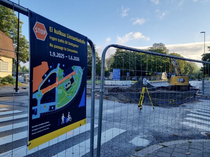 Turun satama-alueen katuremontti (Kuva: Piia Leino)