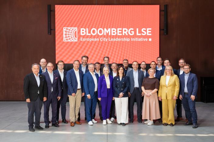 Participants of Bloomberg LSE European City Leadership Initiative Mayors program in Torino. (Picture: Bloomberg Philanthropies)
