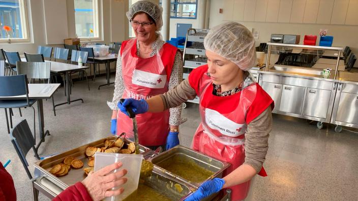 Ruoka-avun ruokajakokuva, Suomen Punainen Risti. (Kuva: Suomen Punainen Risti)