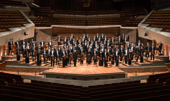 Berliner Philharmoniker lavalla. (Kuva: Stephan Rabold)