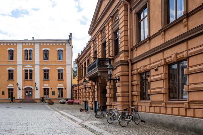 Kuva Vanhalta suurtorilta kohti Brinkkalan taloa.
