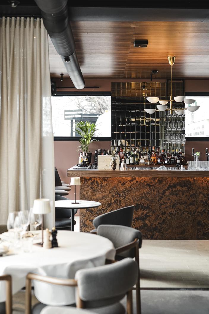 Kuva ravintola Estellen tiloista.