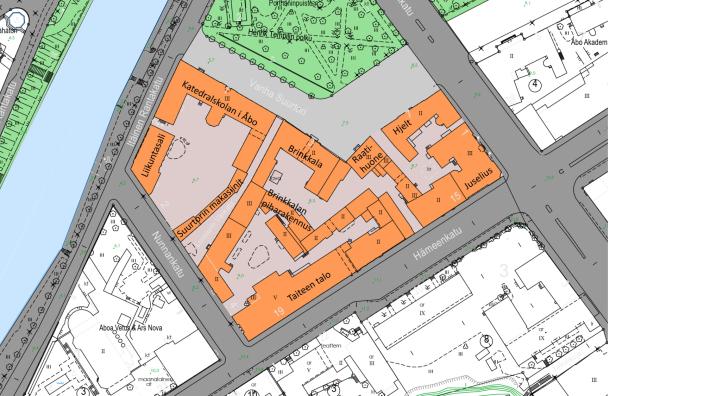 Vanha Suurtori korttelin rakennukset (Kuva: Turun kaupunki)
