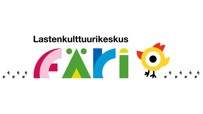 värikäs Färi teksti ja animoitu tipuhahmo sekä tipun jalanjälkiä (Kuva: Denisse Islas)