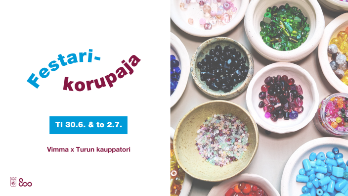 Kuvassa on erilaisia helmiä eri astioissa. (Kuva: Turun kaupunki)