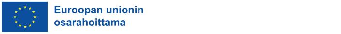 Euroopan unionin osarahoittama -logo.