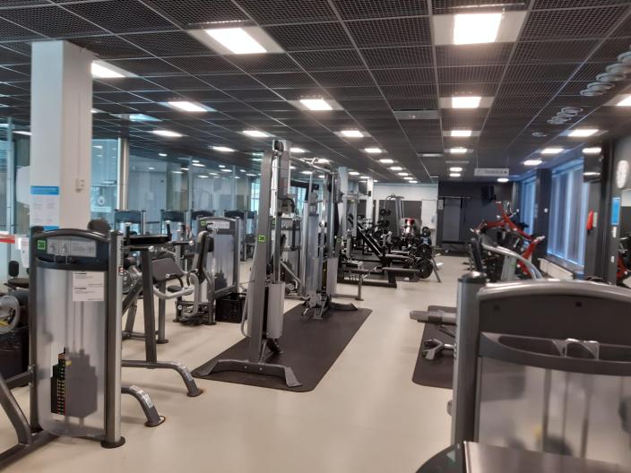 Impivaaran uimahallin kuntosali. (Foto: Turun kaupunki)