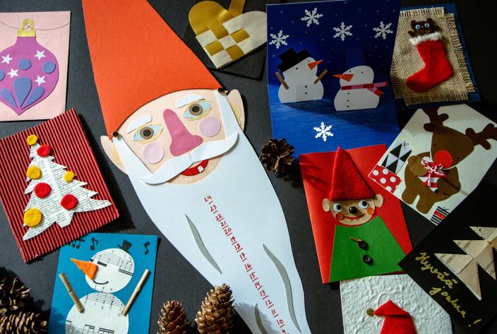 Julkortshantverk (Foto: Denisse Islas)