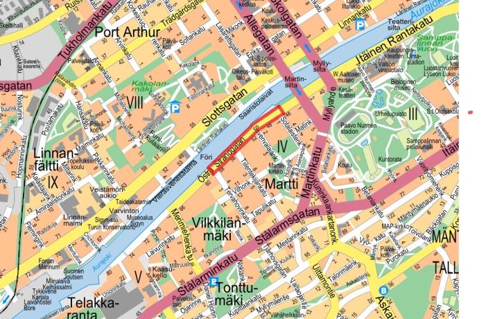 Itäisen Rantakadun pyorätiet. (Kuva: Turun kaupunki)