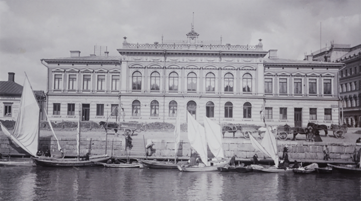 Turun kaupungintalo 1870-luvulla. (Kuva: Turun kaupunginmuseo)