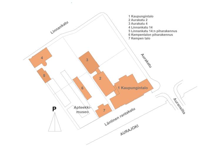 Kaupungintalon kartta