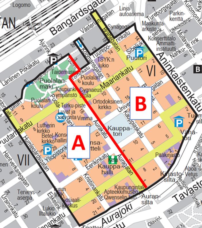 Kevätpöllytysaluerajaukset kartalla