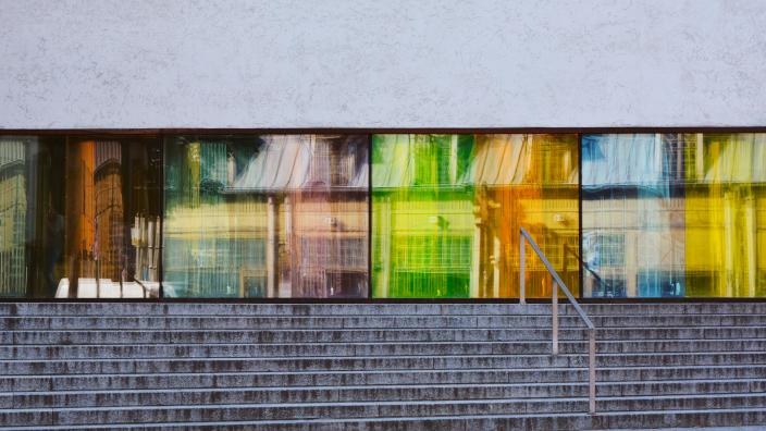 Pääkirjaston uuden puolen sisäänkäynti. (Kuva: Veera Tulla)