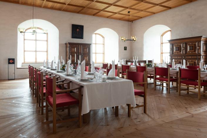 Kuningattaren kamarin juhlatila Turun linnassa. (Kuva: Joonas Mäkivirta)