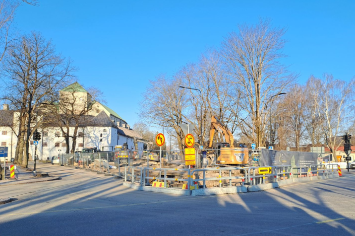 Linnankadun katuremontti. (Foto: Turun kaupunki)