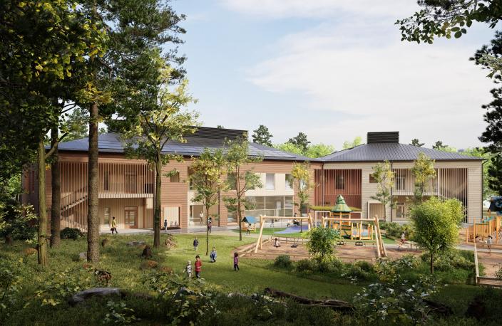 Orminkujan päiväkoti havainnekuva (Kuva: Arco Architecture Company)
