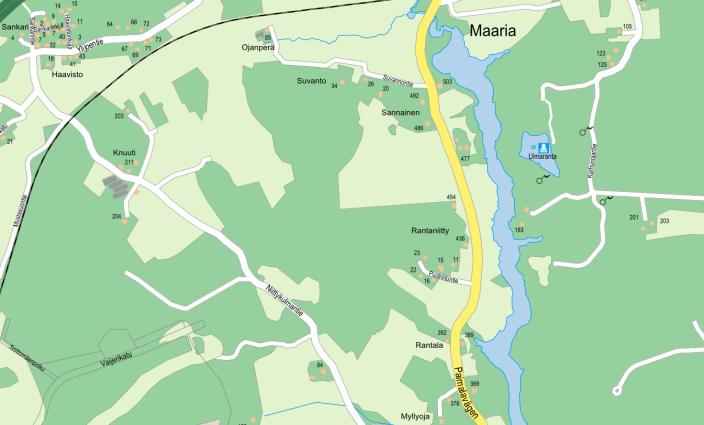 Karttakuva Paimalasta.