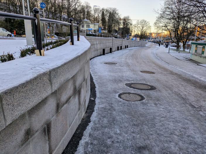 Itäisen Rantakadun pyörätiet (Kuva: Tuomas Turpeinen)
