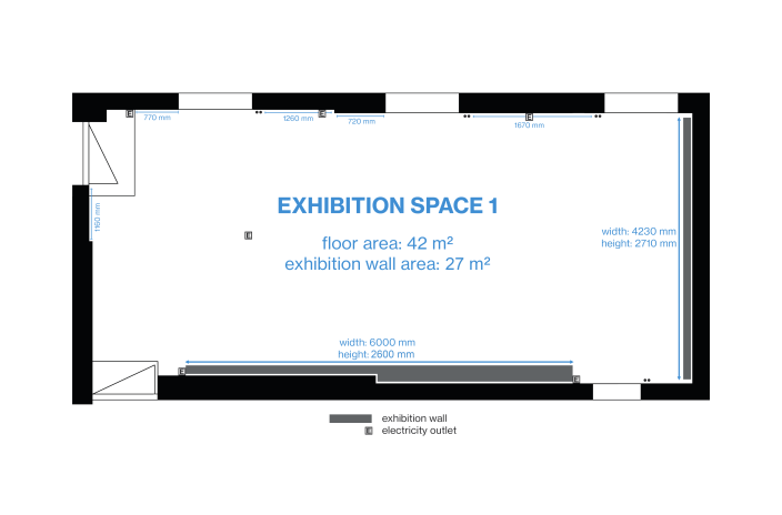 Vanhan Raatihuoneen gallerian pohjapiirros (Kuva: Anna Vuoria)