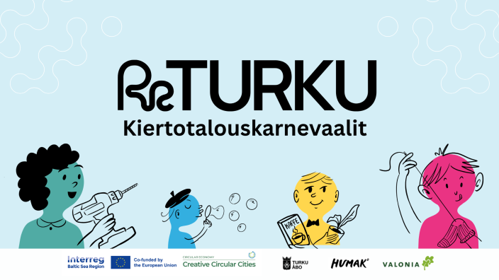 ReTurku-kiertotalouskarnevaalien mainoskuva. (Kuva: CCC-hanke)