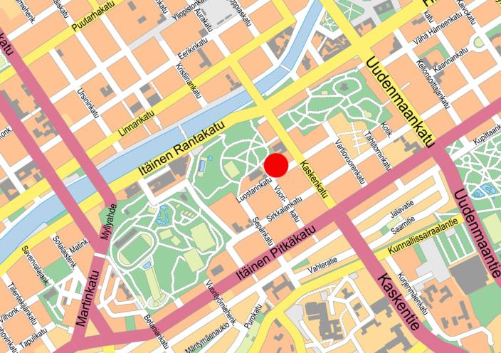 S:t Olofsskolanin sijainti (Kuva: Turun kaupunki)