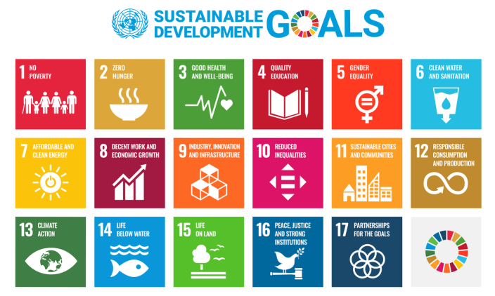 UN Sustainable development goals in pictures. 