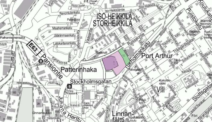 Vaasanpuiston kaava ja Linnakaupungin monitoimitalo (Kuva: Turun kaupunki)