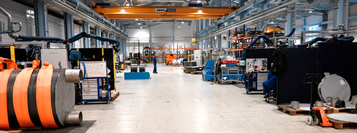 Kuva Vahterus Oy:n tuotantotiloista (Kuva: Manu Jalonen)