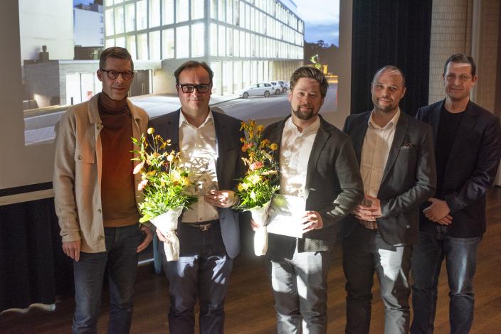 Vuoden rakentamisen kohde 2025 voittajat.  (Kuva: Vesa Loikas)